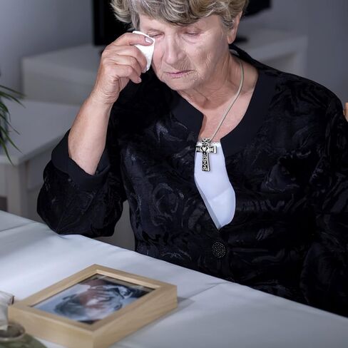 kkuyt 6 قطع قلادة جرة للرماد، مجوهرات حرق الجثث، الكريستال رماد قلادة القلب الصليب مكعب جرة الفولاذ المقاوم للصدأ قلادة تذكار للنساء الرجال أمي قلادة المجوهرات in Kuwait