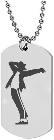 yihan المجوهرات 3 حزمة مجموعة واحدة مايكل البضائع المعلقات الفولاذ المقاوم للصدأ للجنسين MJ قلادة قلادة ملك البوب ​​راقصة نجمة التيتانيوم الصلب سحر قلادة القلائد لمحبي in Kuwait