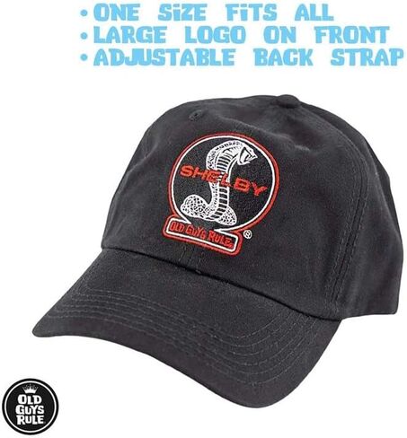 قبعة أولد GUYS RULE Dad للرجال، قبعة بيسبول للرجال | شيبلي كوبرا - قديمة إلى الإتقان للزوج والجد | سوداء in Kuwait