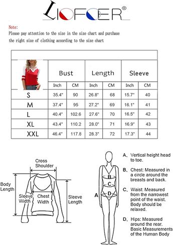 LIOFOER Women's 3/4 Sleeve T-Shirt V Neck Color Block Tops Loose Casual Blouse in Kuwait