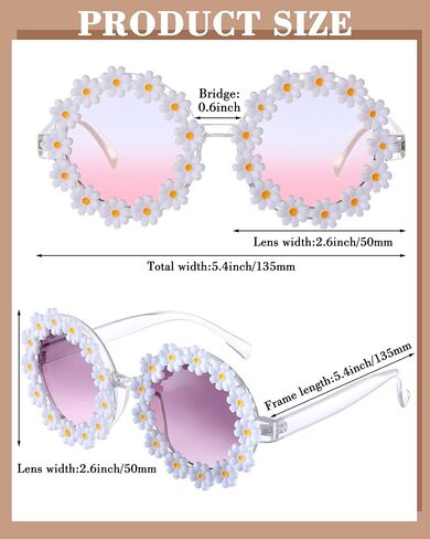 Yunsailing 12 Pairs Flower Sunglasses for Women Daisy Sunglasses Adult Flower Sunglasses in Saudi Arabia