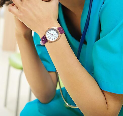 Diaofendi Petite Watch for Women Nurses Girls, Easy to Read Small Face, Silicone Band, Military Time Second Hand and 24 Hour, Waterproof in Kuwait