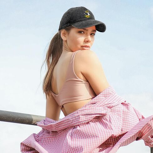 Negi Cow Hat Sunflower Gifts for Women Baseball Cap Womens Hats Baseball Caps Cute Black Ball Hats Fashionable Girls Plain Small Heads in Kuwait