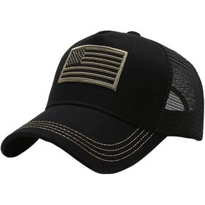 قبعة بيسبول بعلم أمريكي من LADY&HOME للرجال والنساء بعلم وطني أمريكي قبعة سائق شاحنة للأب in Kuwait