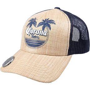 Corona Truck Hat, Mesh Adjustable Snapback Baseball Cap with Curved Brim