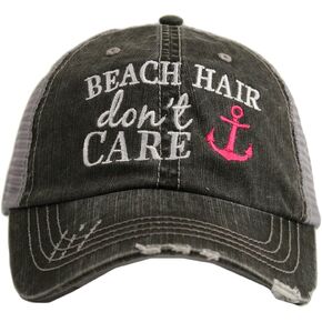 KATYDID Beach Hair Don’t Care Baseball Hat - Trucker Hat for Women - Stylish Cute Sun Hat