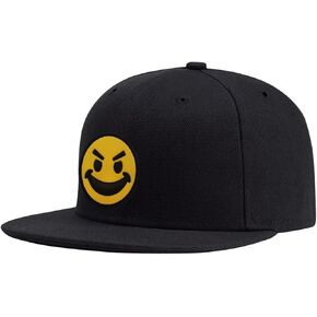 ADJUEMB Classic Snapback Hats Skull Embroidery Adjustable Flat Bill Hat Unisex Baseball Caps in Saudi Arabia