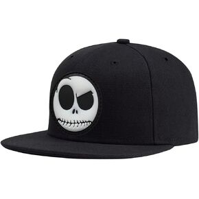 ADJUEMB Classic Snapback Hats Skull Embroidery Adjustable Flat Bill Hat Unisex Baseball Caps in Kuwait