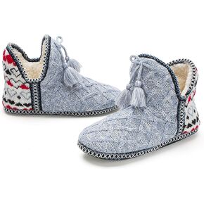 Cozylook Women's Bootie Slippers, Cozy House Shoes with Memory Foam, Plush Fleece Lining, Indoor/Outdoor Anti-Slip Sole in Kuwait