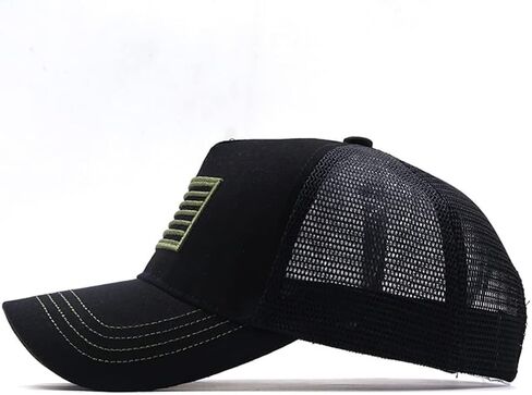 قبعة بيسبول بعلم أمريكي من LADY&HOME للرجال والنساء بعلم وطني أمريكي قبعة سائق شاحنة للأب in Kuwait