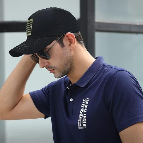 قبعة بيسبول بعلم أمريكي من LADY&HOME للرجال والنساء بعلم وطني أمريكي قبعة سائق شاحنة للأب in Kuwait