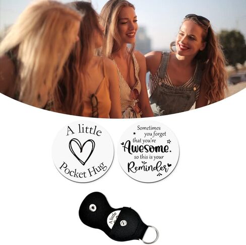 Papa Dad Gifts from Daughter Dad Pocket Hug Token Keychain for Men Christmas Birthday Gifts for Dad Retirement Appreciation Gifts for Men Car Keys Accessories Keychain for Dad Father Holiday Gift Idea in Saudi Arabia