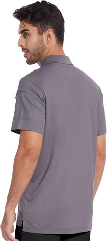 Casei قمصان بولو رجالي سريعة الجفاف الرياضة في الهواء الطلق قميص جولو رجالي الأداء قميص بولو التكتيكي الرطوبة فتل كم قصير in Kuwait