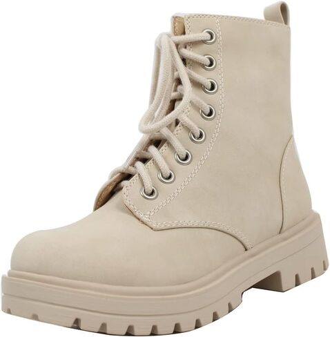 Soda Women's Combat Lace Up Ankle Boot in Kuwait