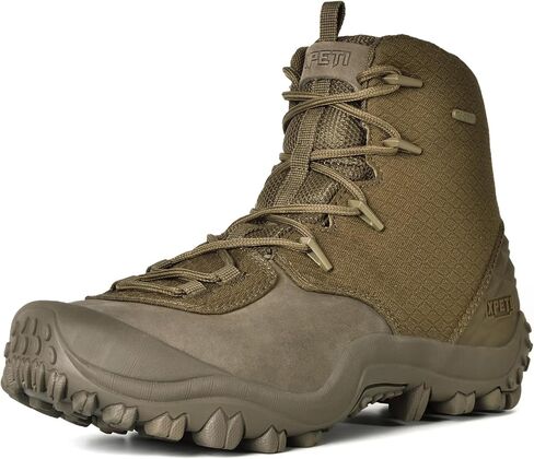 SKENARY DUTY Men's Bravo Leather Military Boots Waterproof Tactical Boots in Kuwait