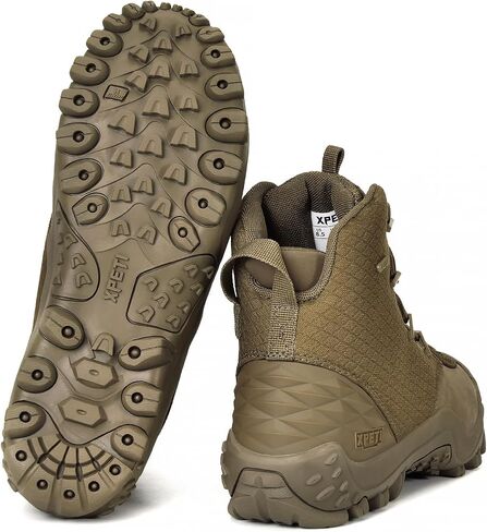 SKENARY DUTY Men's Bravo Leather Military Boots Waterproof Tactical Boots in Kuwait