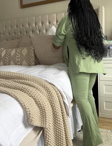 UANEO طقم ملابس للنساء من قطعتين، قمصان كبيرة الحجم وسراويل مضيئة، طقم بأكمام طويلة قابل للعكس in Kuwait