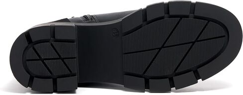 Vodvob أحذية الكاحل النسائية منخفضة الكعب مكتنزة انقطاع الجوارب القصيرة مع مشبك العروة وحيد تشيلسي زيبر أحذية الخريف عارضة in Kuwait