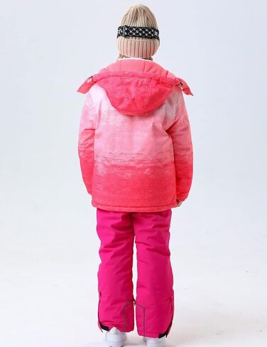 بدلة ثلج للأطفال من HOUZONIY مقاومة للماء، مجموعة جاكيت وسروال معزول، بدلة تزلج للأولاد والبنات، للتزلج والتزحلق على الجليد والشتاء in Kuwait