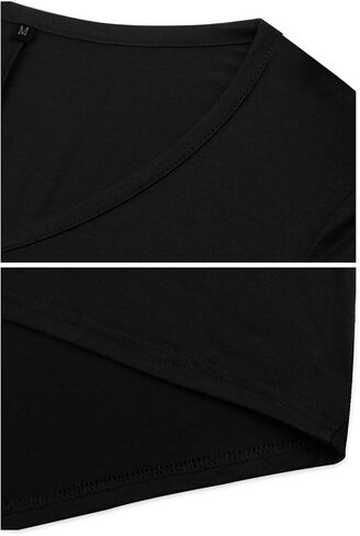 RANPHEE Womens Long Sleeve Henley T Shirts Fall Plus Size Tunic Tops in Kuwait