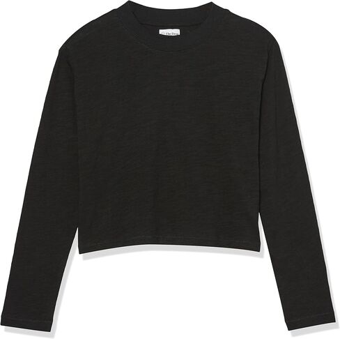 The Drop Women's Ravi Long-Sleeve Cropped Crewneck Tee Shirt in Saudi Arabia