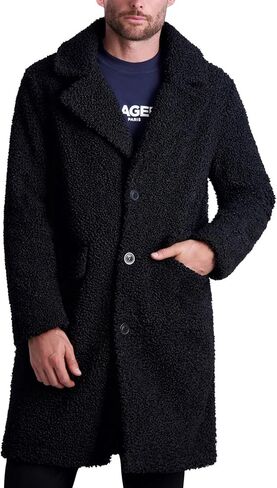 Karl Lagerfeld Paris Men's Casual Oversized Sherpa Coat in Kuwait