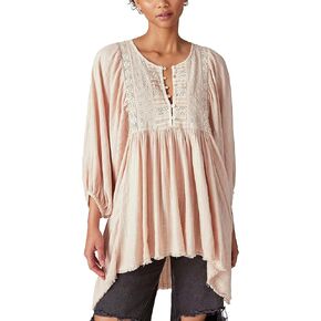 Lucky Brand Women's Lace Yoke Tunic in Kuwait