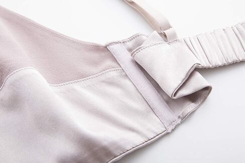 SilRiver Womens Silk Satin Triangle Bralette U-Shaped Bra Delicate Brassiere (for A-C Cups) in Kuwait