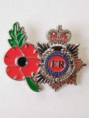 Sumi Silver Elizabeth Regina The Queen’s Platinum Jubilee Red Poppy Veterans Day Enamel Pin Badge Brooch (1), 38MMX30MM in Kuwait