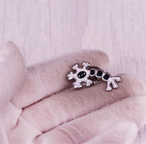 الدماغ العلوم الكرتون الخلايا العصبية المينا بروش دبوس المستشفى الطبي شارة التلبيب مجوهرات اكسسوارات للأطباء الممرضات هدية in Kuwait