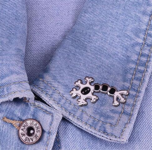 الدماغ العلوم الكرتون الخلايا العصبية المينا بروش دبوس المستشفى الطبي شارة التلبيب مجوهرات اكسسوارات للأطباء الممرضات هدية in Kuwait