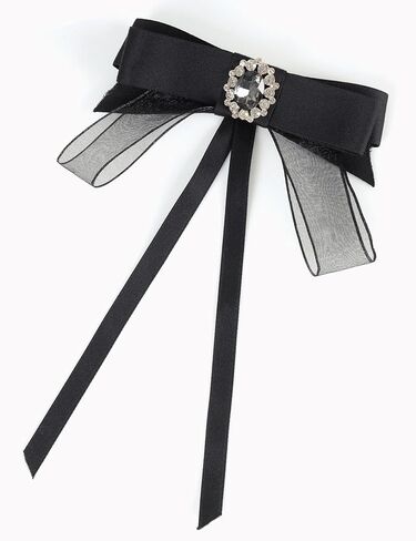 فستان RIRINCO النسائي اللامع من التويد المنتفخ مع بروش بيبي دول بياقة عنق قصيرة in Kuwait