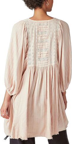 Lucky Brand Women's Lace Yoke Tunic in Kuwait