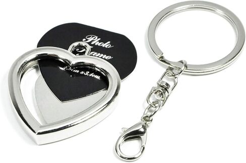 إطار صورة صغير Elechobby زينة سلسلة مفاتيح (على شكل قلب) in Kuwait