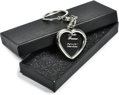 إطار صورة صغير Elechobby زينة سلسلة مفاتيح (على شكل قلب) in Kuwait