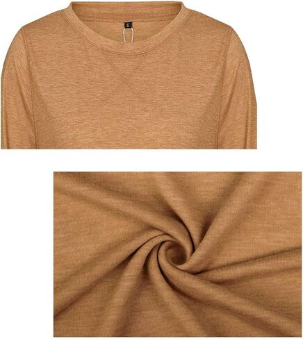 جوم ديزين بلوزة تونيك كاجوال فضفاضة باكمام قصيرة وفتحة جانبية للنساء in Kuwait