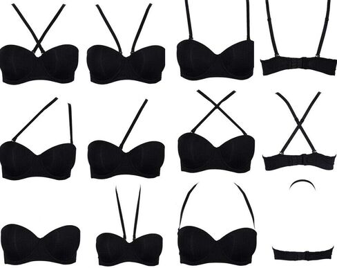 Vogue's Secret Push Up Bra Strapless Bras for Women Convertible Underwire Thick Padded Multiway Everyday Bra in Saudi Arabia