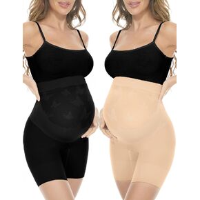 Rheane Premium Maternity Shapewear for Maternity Dresses/High Waist Pregnancy Underwear Prevent Chaffing (S-3XL)