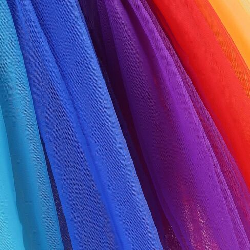 فستان Kosgraiy للفتيات بألوان قوس قزح توتو، فستان صيفي للفتيات الصغيرات بدون أكمام على الشاطئ توتو، فستان صيفي للأطفال من سن 1 إلى 5 سنوات in Kuwait