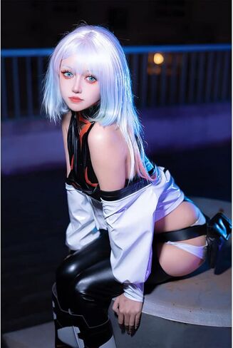 SHIKI Anime Women Edgerunner لوسي أزياء تنكرية سترة بانك بذلة موحدة ملابس الهالوين للرجال (كبير، لوسي) in Kuwait