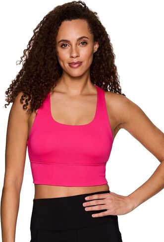 RBX Active Women's Athletic Fashion Racerback Seamless Low Impact Workout Sports Bra in Kuwait