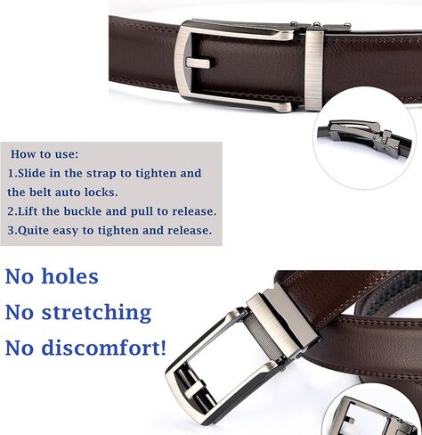 حزام جلدي للرجال من TECKE مع مشبك أوتوماتيكي وأحزمة سقاطة كلاسيكية in Kuwait