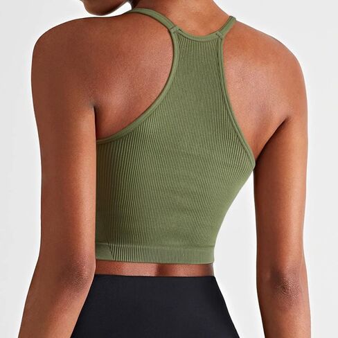 قمصان نسائية من RUUHEE مكونة من 3 قطع مضلعة بدون خياطة للتمرين كاجوال بدون أكمام in Kuwait