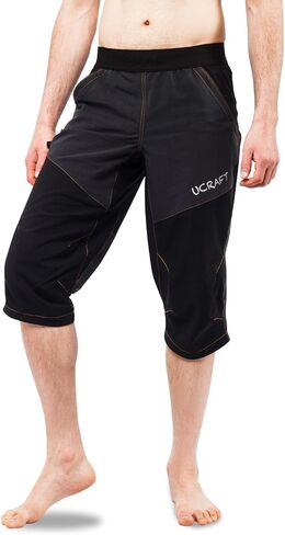 Ucraft "Xlite Rock Climbing Bouldering and Yoga Knickers ¾ بنطال كابري للرجال والنساء. خفيف الوزن، ومطاط، وجيد التهوية in Kuwait