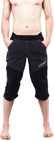 Ucraft "Xlite Rock Climbing Bouldering and Yoga Knickers ¾ بنطال كابري للرجال والنساء. خفيف الوزن، ومطاط، وجيد التهوية in Kuwait