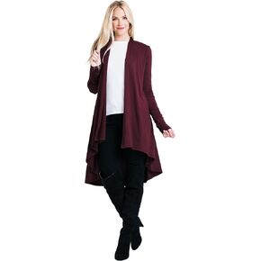 Women Long Duster Maxi Softest Open Front Casual Flowy Viscose Made from Bamboo Cardigan in Kuwait