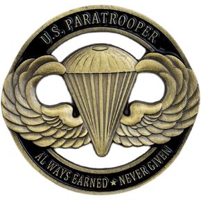 PiaoHao American Paratrooper Military Challenge Coin Airborne Proud Collection Souvenir in Kuwait