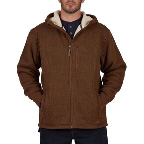 Smith's Workwear Men's Sherpa Lined Hooded Thermal Shirt Jacket