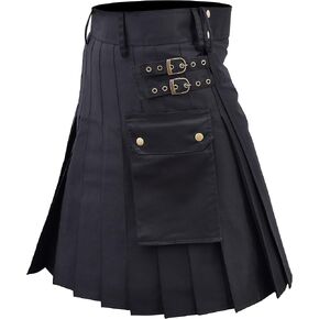 CLOUD KILT" Kilt for Men 100% Cotton Jeans Fabric Men's Kilt Traditional Scottish Utility Kilt in Kuwait