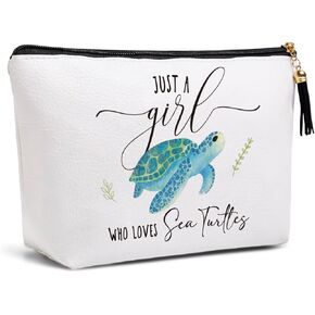 Turtle Sea Turtle Gifts for Women Turtle Gifts for Turtle Lovers Sea Turtle D閏or Funny Birthday Gifts for Teen Women Women Sisters BFF Beach Makeup Bag Travel Toiletry Bag A Women Who Loves Turtles
